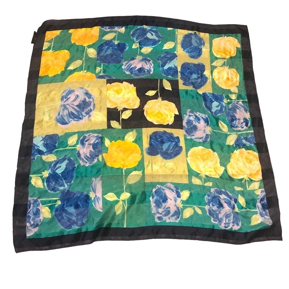 Art of the Scarf Tie Rack Floral Print Scarf, Made in Italy